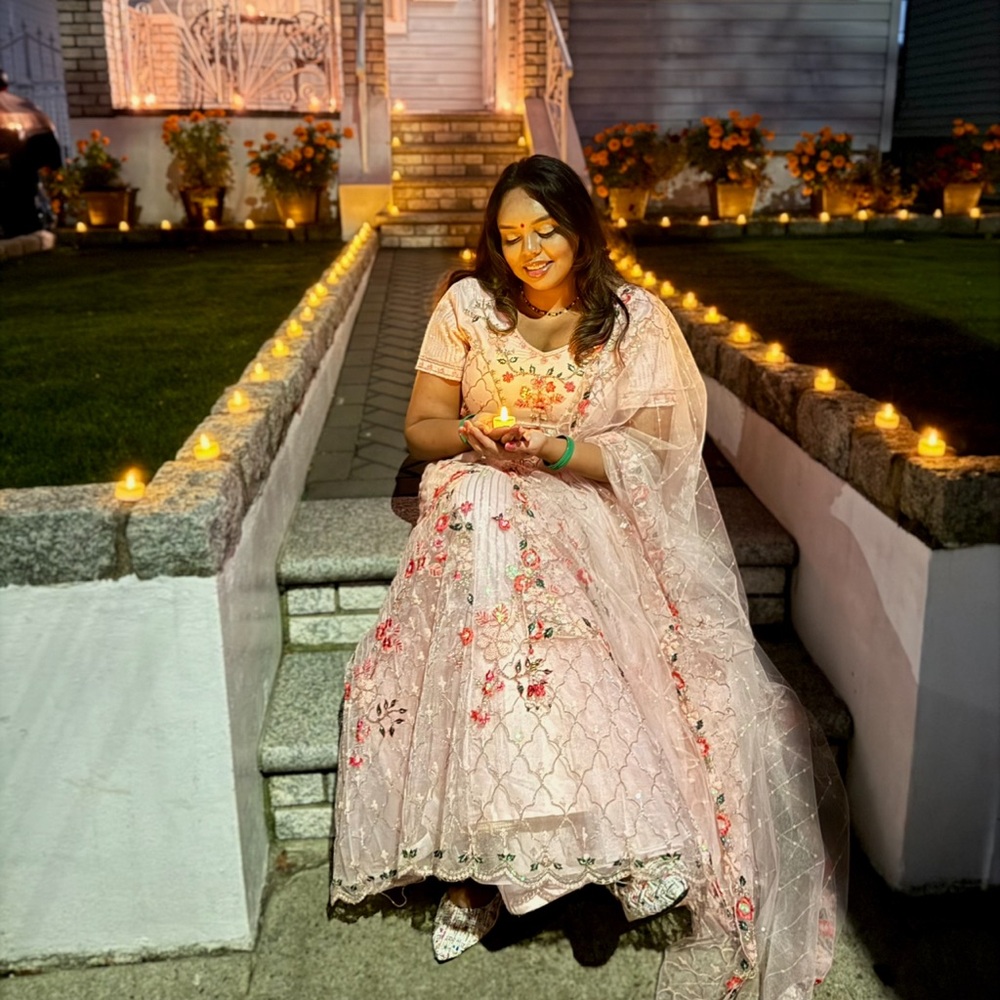 Floral Embroidered Lehenga with Dupatta
